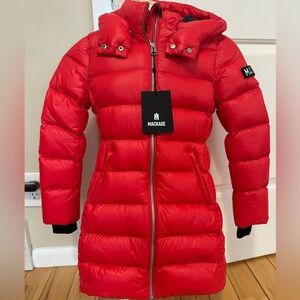 NWT AUTHENTIC MACKAGE KIDS RED Punch LANEY HOODED JACKET Size 8